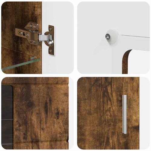 Комплект ТВ шкаф с чекмедже FLORIN Димян дъб Инженерно дърво