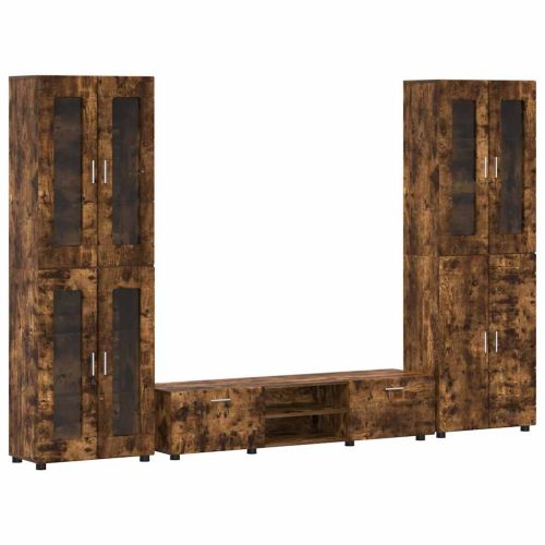 Комплект ТВ шкаф с чекмедже FLORIN Димян дъб Инженерно дърво