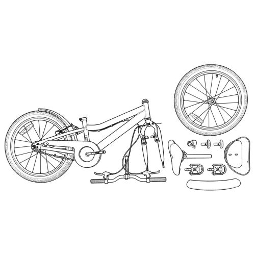 Детски Велосипед 20 инча за 6–11 години Лилаво