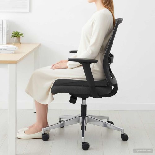 Възглавница за сядане Черно 39 x 38 x 8,5 см PU пяна