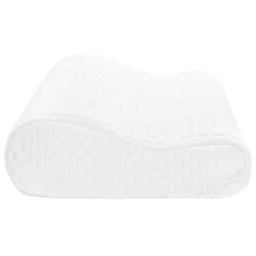Възглавница за спане Бяло 50 x 30 x 10,5 см Мемори пяна