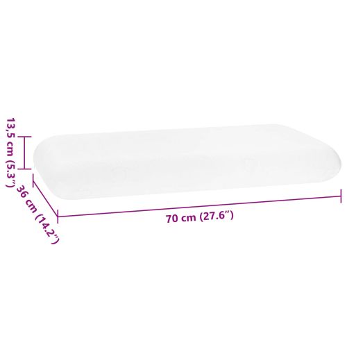 Възглавница за спане Бяло 70 x 36 x 13,5 см Мемори пяна