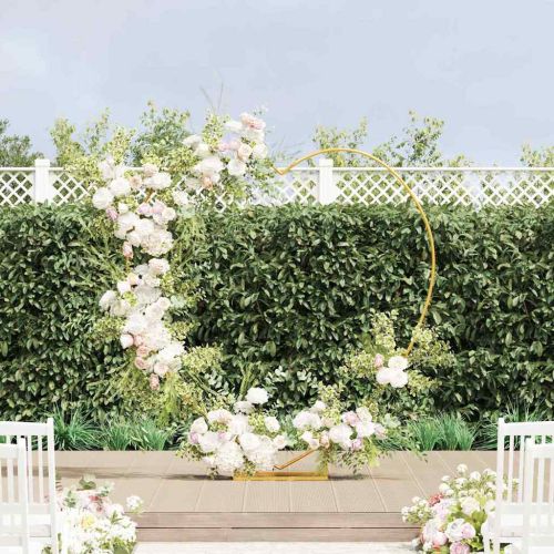 Сватбена арка Златист 195 x 35 x 211 см Стомана