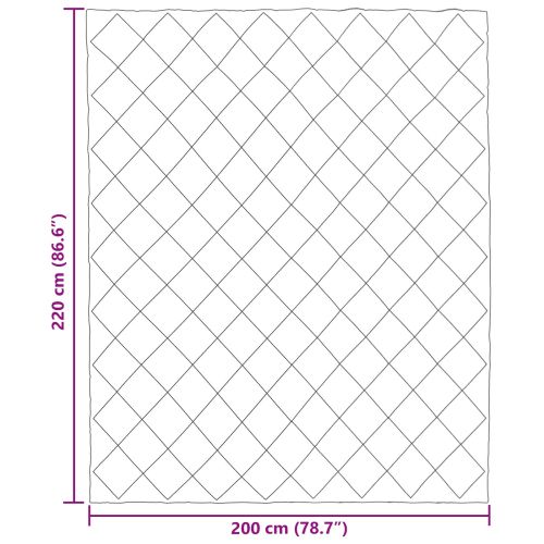 Летен юрган Зелен 220 x 200 см Микрофибър