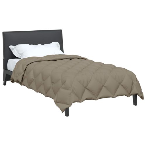 Зимен юрган Светлосиво 140 x 220 cm Микрофибър