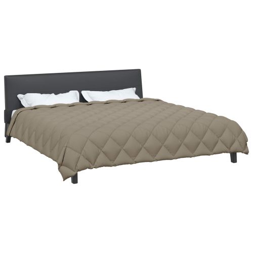 Зимен юрган Светлосиво 240 х 260 см Микрофибър