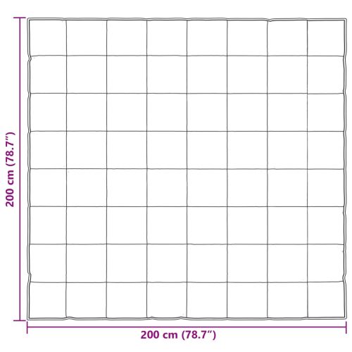 Летен юрган Златист 200 x 200 cm Сатен и микрофибър