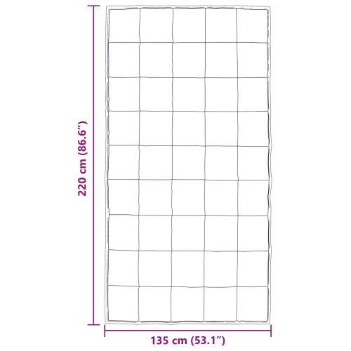 Летен юрган Сребрист 135 x 220 см Сатен и микрофибър