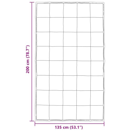 Зимен юрган Златист 135 x 200 cm Сатен и микрофибър