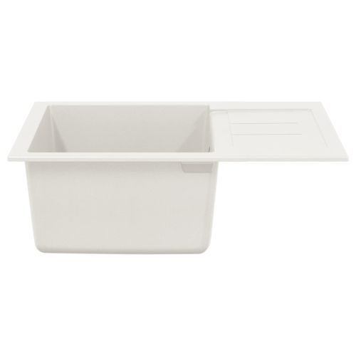 Мивка Бяло 620 x 500 мм 80% Кварц и 20% Смола