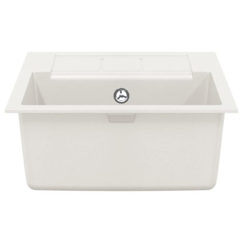 Мивка Бяло 620 x 500 мм 80% Кварц и 20% Смола