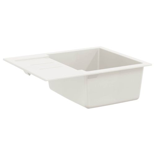 Мивка Бяло 620 x 500 мм 80% Кварц и 20% Смола