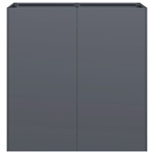 Кашпа, антрацит, 80x40x80 см, студеновалцувана стомана