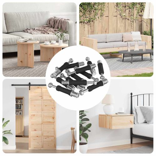 Винт с кам л Lock 4000 pcs Сребрист и Черен Метал