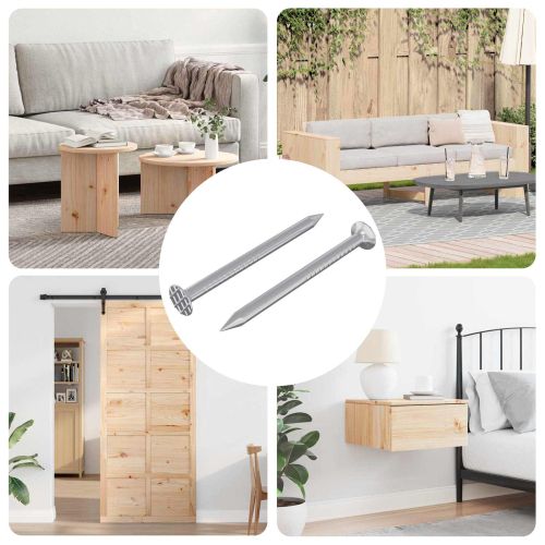 Нокти за Дърво 2 pcs Сребрист Ø 3 x 15 мм Метал