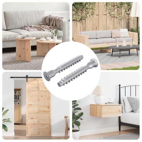 Винтове confirmat 2 pcs Сребрист Ø7 x 50 мм Метал