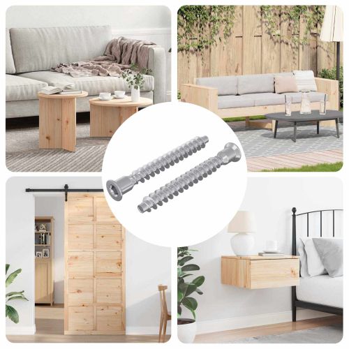 Винтове confirmat 2 pcs Сребрист Ø7 x 58 мм Метал