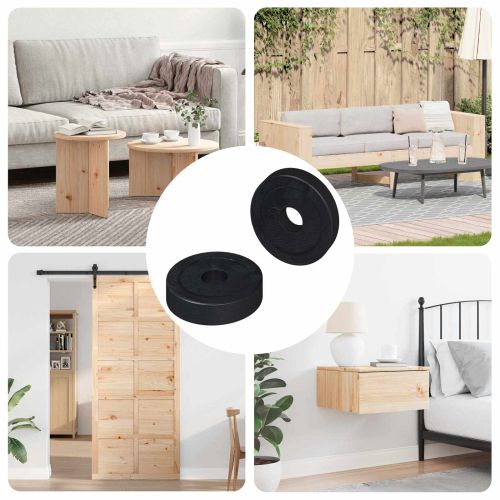 подходящ за плоска шайба 2 pcs Черно ∅15 x 3 мм PVC кополимер