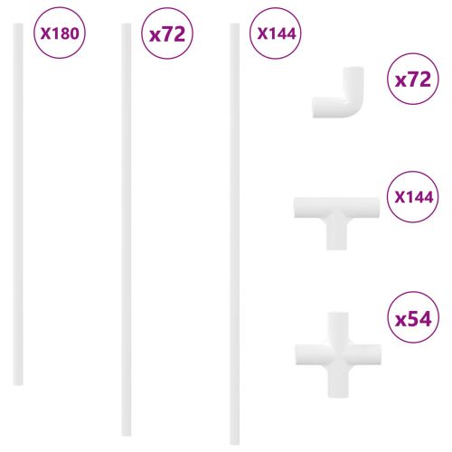 PVC Тръба 29 pcs Бяло PP и PE