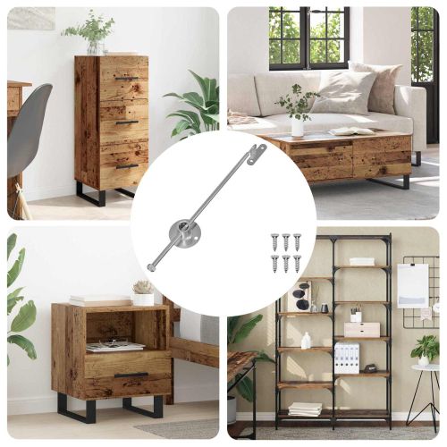 Лост с плъзгачи 439 pcs Сребрист Желязо