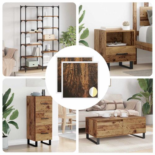 Самозалепваща корица за винтове 2 pcs Старо дърво Ø 20 x 0,5 мм