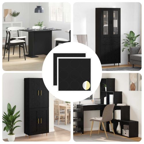 Самозалепваща корица за винтове 2 pcs Черно Ø 20 x 0,5 мм