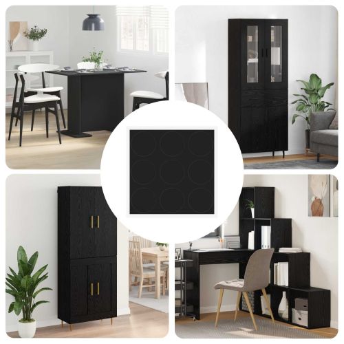 Самозалепваща корица за винтове 12 pcs Черно Ø 20 x 0,5 мм