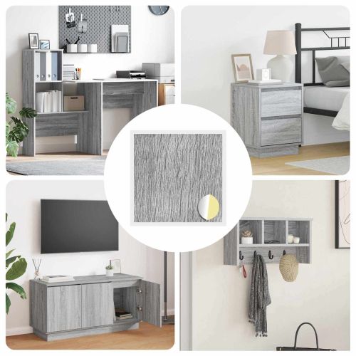 Самозалепваща корица за винтове 12 pcs Сив Сонома Ø 20 x 0,5 мм