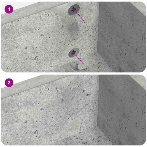 Самозалепваща корица за винтове 12 pcs Циментено сиво