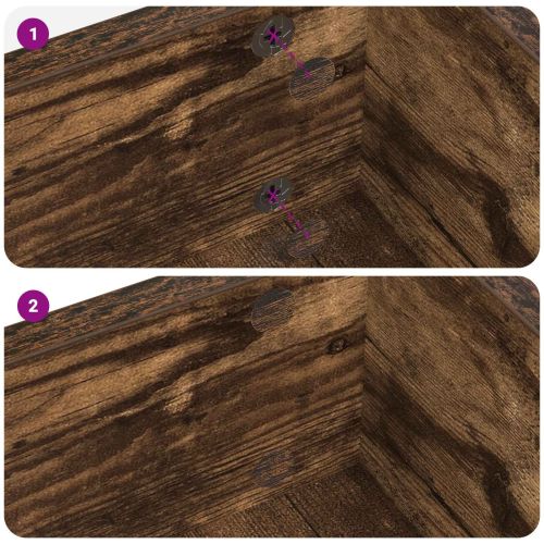 Самозалепваща корица за винтове 2 pcs Димян дъб Ø 20 x 0,5 мм