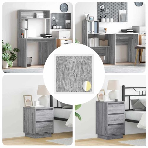 Самозалепваща корица за винтове 12 pcs Сив Сонома Ø 20 x 0,5 мм