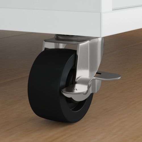 Кастър 12 pcs Черен и сребрист 50,7 x 50,7 x 24,4 мм