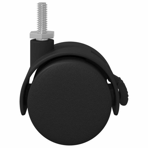 Кастър 12 pcs Черен и сребрист 40,1 x 40,1 x 37,8 мм