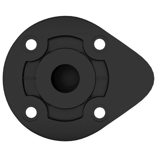 Крака за мебели Регулирума 2 pcs Черно 46 x 46 x 128 mm ПП