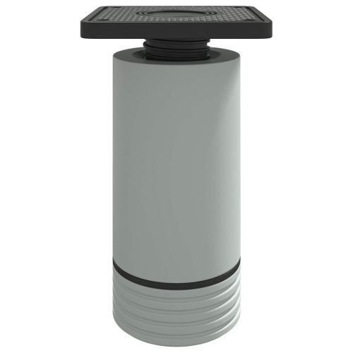 Крака за мебели Регулирума 12 pcs Бяло 64 x 64 x 100 мм ПП