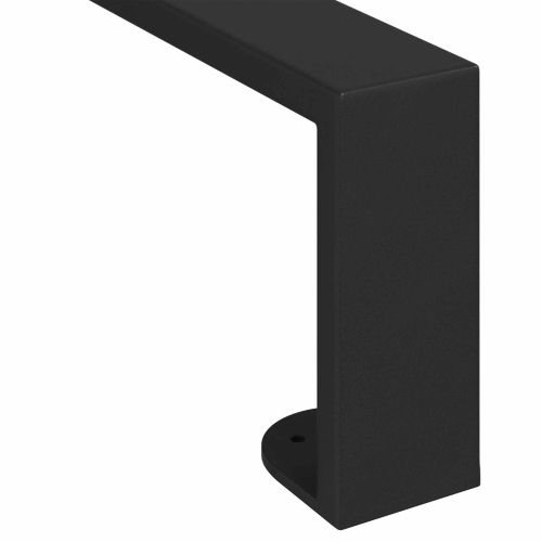 Крака за мебели 12 pcs Черно 341 x 40,5 x 100 мм Желязо