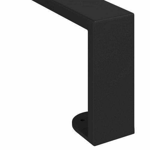 Крака за мебели 12 pcs Черно 481 x 40,5 x 100 мм Желязо