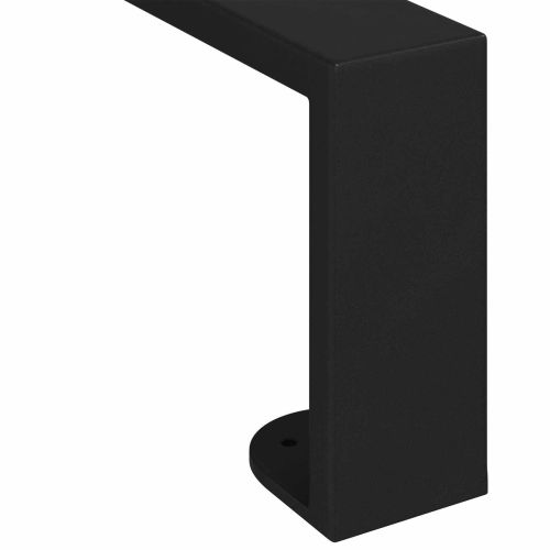 Крака за мебели 12 pcs Черно 596 x 40,5 x 100 мм Желязо