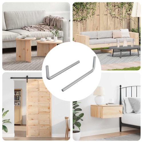 Хекс ключ 2 pcs Сребрист 32 x 86 мм Стомана