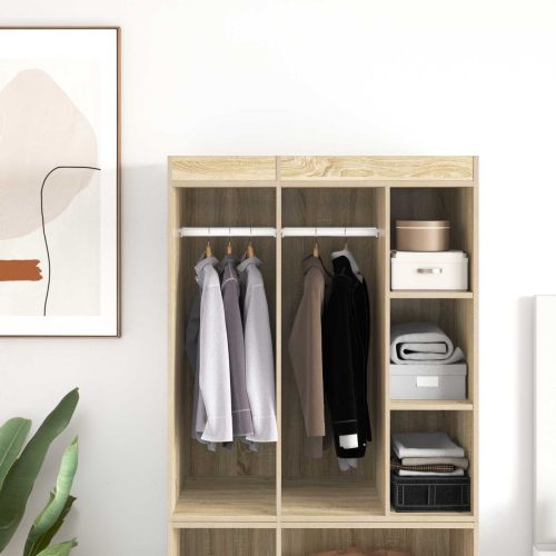 Тръба за дрешник 2 pcs Сребрист 764 x 15 x 29 мм