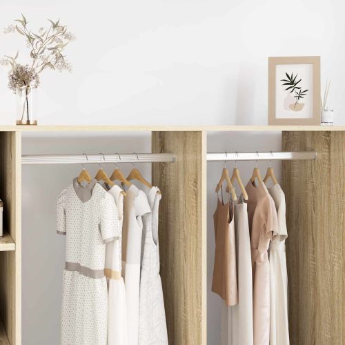 Тръба за дрешник 12 pcs Сребрист 764 x 15 x 29 мм