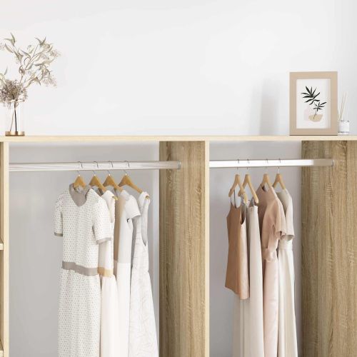 Тръба за дрешник 12 pcs Сребрист 764 x 15 x 29 мм