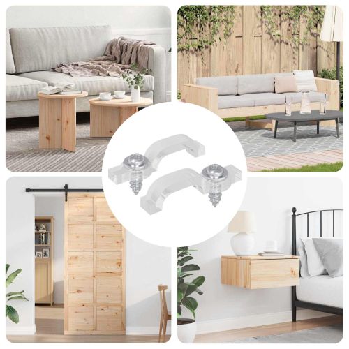 LED стрип клипове 2 pcs Прозрачен 23,8 x 7,3 x 4,3 мм