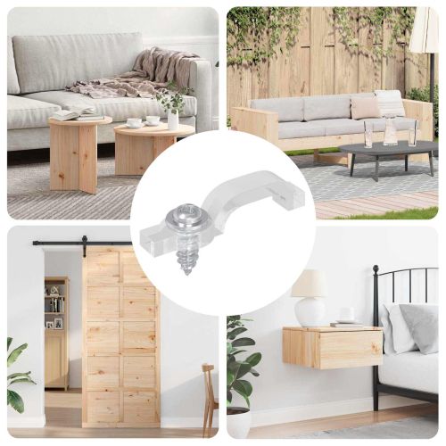 LED стрип клипове 12 pcs Прозрачен 23,8 x 7,3 x 4,3 мм