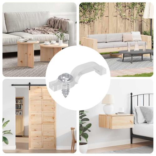 LED стрип клипове 12 pcs Прозрачен 23,8 x 7,3 x 4,3 мм