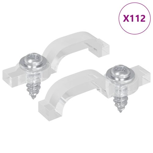 LED стрип клипове 2 pcs Прозрачен 23,8 x 7,3 x 4,3 мм