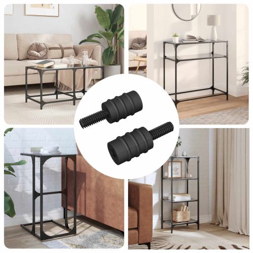 Струбцина 2 pcs Черно М4 Гума и стомана