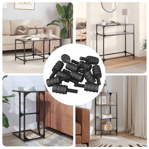 Струбцина 12 pcs Черно М4 Гума и стомана