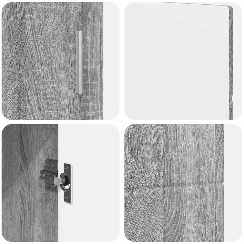 Служебен шкаф с рафт FLORIN Сив Сонома 88,5 x 30,5 x 55,5 см