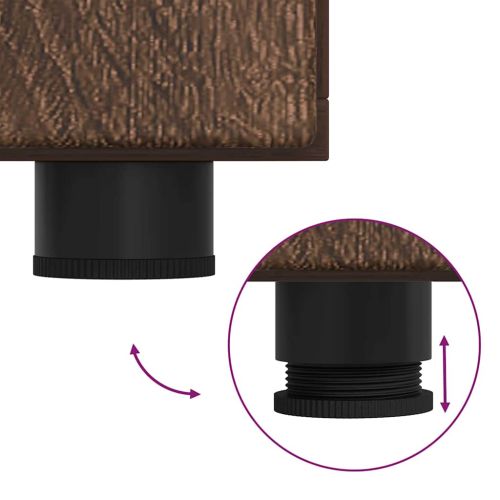 Служебен шкаф с рафт FLORIN Кафяв дъб 88,5 x 30,5 x 55,5 см